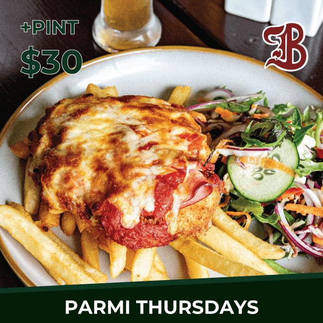 Chicken Parmi Thursdays - Bootleg Brewery, Margaret River